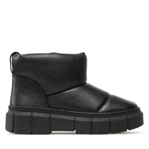 Botki Lasocki. Czarne botki Lasocki, bez wzorów, bez obcasa, na płaskiej podeszwie, bez zapięcia. Za 189.99 zł.