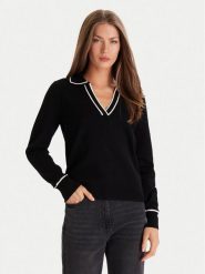 Morgan Sweter 252-MCOLO Czarny Regular Fit. Czarne swetry Morgan, l, bez wzorów, z syntetyku, bez ramiączek. Za 249.99 zł.