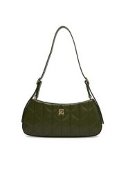 Calvin Klein Torebka Quilted Small Shoulder Bag LV04F3327G Zielony. Zielone torebki klasyczne Calvin Klein, bez wzorów, ze skóry, bez dodatków. Za 489.99 zł.