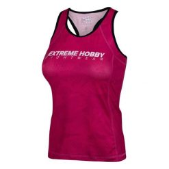 Koszulka sportowa damska bez rękawów Tank top EXTREME HOBBY HAVOC. Czerwone topy sportowe EXTREME HOBBY, m, bez wzorów, z elastanu, na fitness i siłownię. Za 139.00 zł.