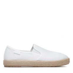 Espadryle Big Star Shoes. Białe espadryle BIG STAR SHOES, bez wzorów, retro, bez obcasa. Za 99.99 zł.