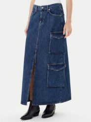 Karl Lagerfeld Jeans Spódnica jeansowa A3W12011 Niebieski Regular Fit. Niebieskie spódnice Karl Lagerfeld Jeans, s, bez wzorów, z bawełny. Za 589.99 zł.