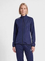 Damska bluza dresowa Hummel. Niebieskie bluzy z kapturem Hummel, s, bez wzorów, z dresówki, bez kaptura, do biegania. Za 144.24 zł.