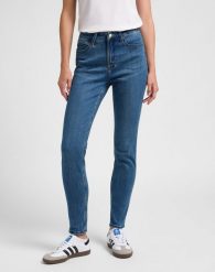 DAMSKIE SPODNIE LEE CBL HR SKINNY EUR SO CHIC L34GUZE28 112340591. Niebieskie jeansy Lee, l, bez wzorów, z bawełny, eleganckie. W wyprzedaży za 59.99 zł.