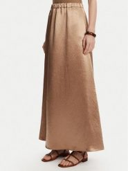 Max Mara Spódnica trapezowa Nuevo 2516101028 Beżowy Regular Fit. Brązowe spódnice Max Mara, bez wzorów, z acetatu, trapezowe. Za 1,069.00 zł.