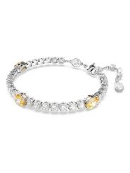 Swarovski Bransoletka z elementami ozdobnymi rozmiar: onesize. Szare bransoletki Swarovski, z kryształem, metalowe. Za 404.99 zł.