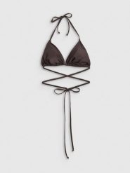 4F Góra od bikini damska - brązowa L. Brązowe bikini 4f, bez wzorów. Za 59.99 zł.