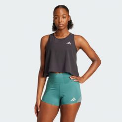 Top do biegania Adi365 Running CLIMACOOL+. Czarne topy adidas, xs, bez wzorów, sportowe, bez kołnierzyka, bez ramiączek. Za 219.00 zł.