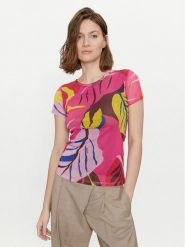 Marella T-Shirt Zulia 2413971014 Kolorowy Regular Fit. T-shirty Marella, m, bez wzorów, z syntetyku, bez kołnierzyka, bez ramiączek. Za 239.99 zł.