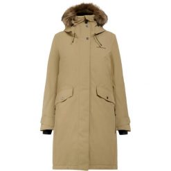 Parka dla kobiet Didriksons Erika. Brązowe płaszcze Didriksons, na jesień, bez wzorów, eleganckie, bez kaptura. Za 1,127.00 zł.