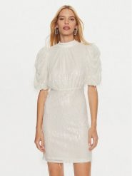 YAS Sukienka koktajlowa Fia 26035637 Écru Regular Fit. Sukienki YAS, xs, bez wzorów, z syntetyku, wizytowe, bez kołnierzyka, bez ramiączek. Za 309.99 zł.