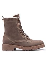 Foreverfolie Trzewiki w kolorze brązowym rozmiar: 37. Brązowe botki Foreverfolie, bez wzorów, bez obcasa, bez zapięcia. Za 87.40 zł.