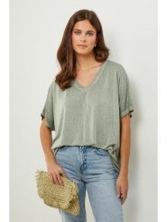 Lin Passion Tunika w kolorze zielonym rozmiar: 34/36. Zielone tuniki Lin Passion, bez wzorów, klasyczne, bez kołnierzyka, bez ramiączek. Za 113.99 zł.