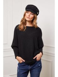 So Cachemire Sweter "Jackson" w kolorze czarnym rozmiar: M. Czarne swetry So Cachemire, m, bez wzorów, z kaszmiru, bez ramiączek. Za 248.95 zł.