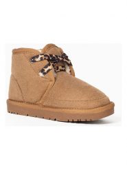 ISLAND BOOT Botki zimowe "Kabia" w kolorze jasnobrązowym rozmiar: 38. Brązowe botki Island Boot, bez wzorów, bez obcasa, bez zapięcia. Za 199.65 zł.
