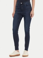 Tommy Jeans Jeansy Sylvia DW0DW21823 Granatowy Skinny Fit. Niebieskie jeansy Tommy Jeans, bez wzorów, z bawełny. Za 399.99 zł.