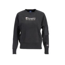Damska bluza Champion Crewneck Sweatshirt 113314-KK001. Czarne bluzy Champion, xs, bez wzorów, z bawełny, klasyczne, bez ramiączek, bez kaptura. Za 169.00 zł.