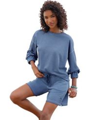 Heine Bluza w kolorze niebieskim rozmiar: 38. Niebieskie bluzy Heine, bez wzorów, bez kaptura. Za 77.95 zł.