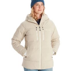 Kurtka narciarska damska Marmot Slingshot. Brązowe kurtki narciarskie Marmot, na zimę, l, bez wzorów, bez kaptura, narciarskie. Za 909.99 zł.