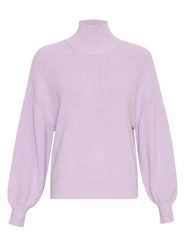 MOSS COPENHAGEN Sweter "Magnea Rachelle" w kolorze fioletowym rozmiar: L/XL. Różowe swetry Moss Copenhagen, l, bez wzorów, z wiskozy, bez ramiączek. Za 96.83 zł.