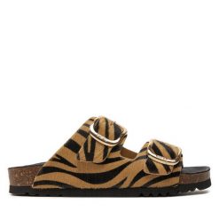 Klapki Scholl. Brązowe klapki Scholl, bez wzorów, bez obcasa, bez zapięcia. Za 579.99 zł.