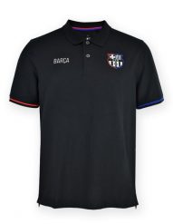 Koszula Barcelona 25/26 z kołnierzykiem w kolorze czarnym. Czarne koszule FC Barcelona, l, bez wzorów, z bawełny, eleganckie, bez kołnierzyka, bez ramiączek. Za 202.08 zł.