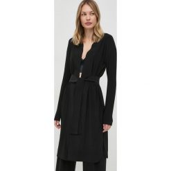 Max Mara Leisure kardigan damski kolor czarny lekki. Czarne swetry Max Mara Leisure, l, bez wzorów, z dzianiny, bez ramiączek. Za 989.99 zł.
