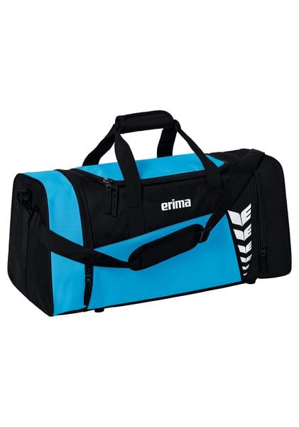 Torba sportowa Erima Six Wings. Czarne torby sportowe Erima, bez wzorów, z poliesteru, na ramię. Za 119.99 zł.
