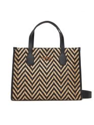 Guess Torebka HWCV86 65220 Beżowy. Brązowe shopper bag Guess, z aplikacjami, z materiału, bez dodatków. Za 439.99 zł.