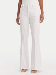 Fracomina Jeansy FP26SVA012W61501 Biały Bootcut Fit. Białe jeansy Fracomina, bez wzorów, z bawełny. Za 369.99 zł.