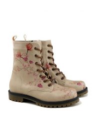 Goby Botki w kolorze beżowym ze wzorem rozmiar: 38. Brązowe botki Goby, bez wzorów, z materiału, z okrągłym noskiem, bez obcasa, bez zapięcia. Za 260.99 zł.