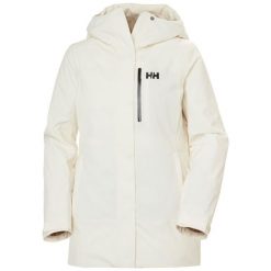 Damska kurtka narciarska z kapturem Helly Hansen Snowplay. Białe kurtki narciarskie Helly Hansen, na zimę, bez wzorów, z kapturem, narciarskie. Za 1,344.50 zł.