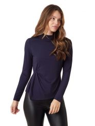 Scotch & Soda Bluzka w kolorze granatowym rozmiar: M. Niebieskie bluzki Scotch & Soda, m, bez wzorów, bez kołnierzyka, bez ramiączek. Za 113.99 zł.