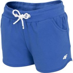 Spodenki damskie dresowe SKDD300 - kobalt. Szorty sportowe marki 4f. Za 49.99 zł.