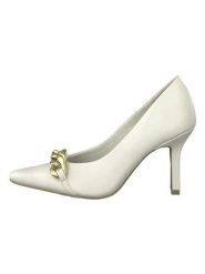 Marco Tozzi Czółenka w kolorze kremowym rozmiar: 40. Brązowe czółenka Marco Tozzi, bez wzorów, klasyczne, bez obcasa, na szpilce, bez zapięcia. Za 52.05 zł.