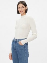 Vero Moda Golf 10293750 Beżowy Regular Fit. Brązowe swetry Vero Moda, xs, bez wzorów, z wiskozy, bez ramiączek. Za 69.99 zł.