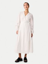 YAS Sukienka codzienna Luma 26032685 Biały Regular Fit. Białe sukienki YAS, na co dzień, s, bez wzorów, z bawełny, bez kołnierzyka, bez ramiączek, proste. Za 339.99 zł.