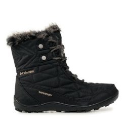 Śniegowce Columbia. Czarne śniegowce Columbia, bez wzorów, bez zapięcia. Za 499.99 zł.