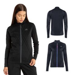 Bluza damska KADVA Heat W. Czarne bluzy z kapturem KADVA, m, bez wzorów, z elastanu, bez kaptura, na fitness i siłownię. Za 59.99 zł.