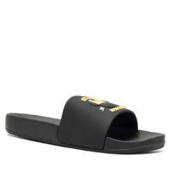 Klapki Mickey&Friends. Czarne klapki Mickey&Friends, bez wzorów, bez obcasa, bez zapięcia. Za 59.99 zł.