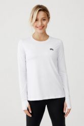 Damska koszulka sportowa Rough Radical Fun Ls. Białe t-shirty sportowe ROUGH RADICAL, xl, bez wzorów, z elastanu, bez ramiączek, na fitness i siłownię. Za 87.20 zł.