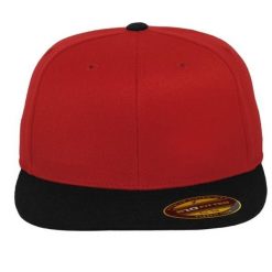 Dwukolorowa Czapka Z Daszkiem Premium 210. Czarne czapki z daszkiem FLEXFIT, bez wzorów. Za 87.99 zł.