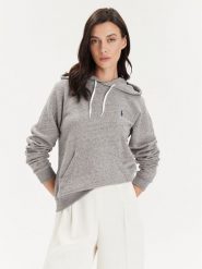 Polo Ralph Lauren Bluza 211935583005 Szary Regular Fit. Szare bluzy Polo Ralph Lauren, xs, bez wzorów, z bawełny, bez kaptura. Za 839.99 zł.