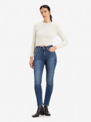 Levi´s Dżinsy "724" - Skinny fit - w kolorze niebieskim rozmiar: W28/L30. Niebieskie jeansy l, z aplikacjami, klasyczne, z podwyższonym stanem. Za 207.39 zł.