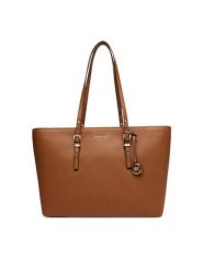 MICHAEL Michael Kors Torebka Quinn 30T5GQNT9L Brązowy. Brązowe shopper bag MICHAEL Michael Kors, bez wzorów, ze skóry, bez dodatków. Za 899.99 zł.