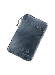 Portfel turystyczny Deuter Travel Wallet - blk. Brązowe portfele Deuter, bez wzorów, z materiału. Za 137.49 zł.