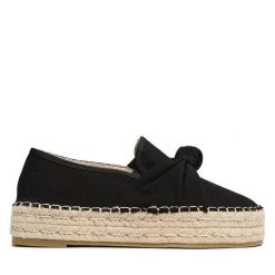 Espadryle Jenny Fairy. Czarne espadryle Jenny Fairy, bez wzorów, bez obcasa. Za 99.99 zł.