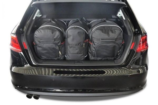 Torby Do Bagażnika Audi A3 2012-2020 3Szt Kjust. Czarne torby podróżne KJUST, bez wzorów, z kauczuku. Za 923.00 zł.