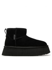 Steve Madden Śniegowce Campfire SM11002737 Czarny. Czarne śniegowce Steve Madden, bez wzorów, ze skóry, bez zapięcia. Za 619.99 zł.