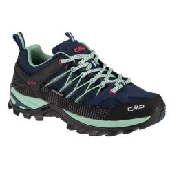 Buty CMP Rigel Low Wmn Wp 3Q54456-62MN niebieskie. Niebieskie buty treningowe bez wzorów, z materiału, bez zapięcia, trekkingowe. Za 579.48 zł.